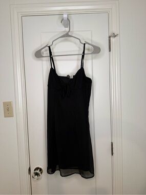 H&M | Dresses | Hm Denim Black Mini Dress | Poshmark